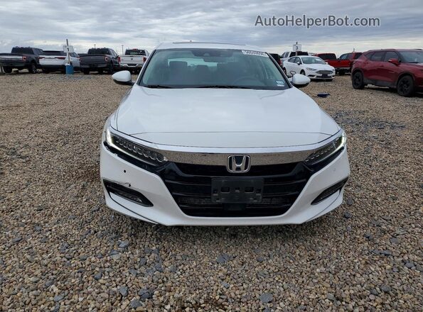 1HGCV2F95KA015964 2019 HONDA ACCORD Белый Вид спереди