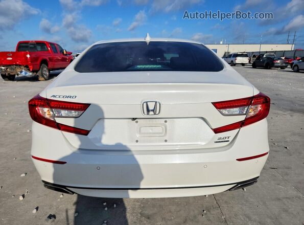 1HGCV2F95LA020695 2020 HONDA ACCORD White Вид ззаду