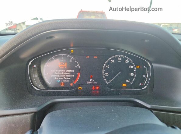 1HGCV2F95LA020695 2020 HONDA ACCORD White Вид щитка приладів