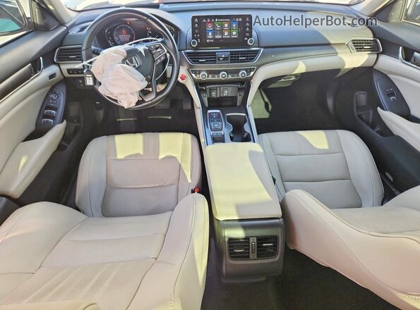 1HGCV2F95LA020695 2020 HONDA ACCORD White Вид панелі приладів