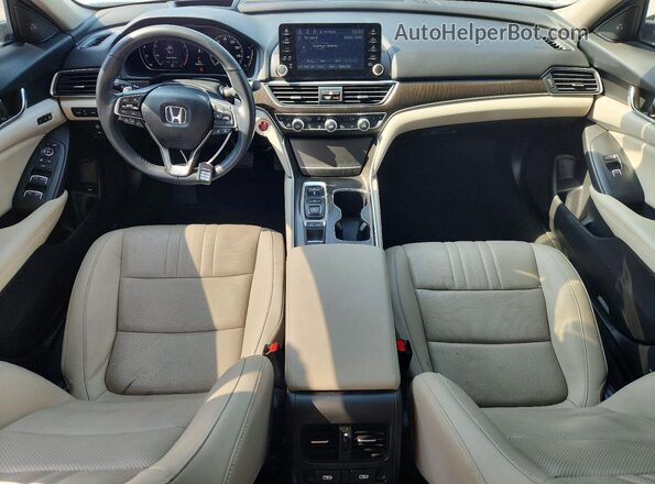 1HGCV2F95MA026868 2021 HONDA ACCORD White წინა სალონის ხედი