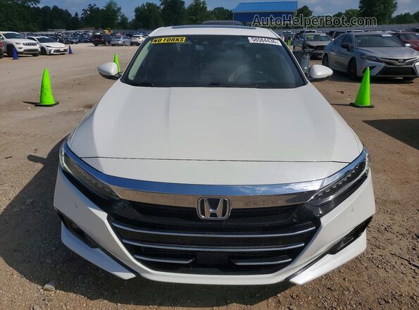 1HGCV2F95MA026868 2021 HONDA ACCORD White წინა ხედი