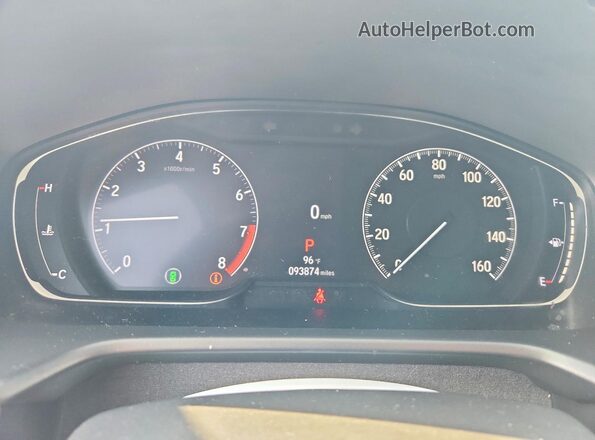 1HGCV2F95MA026868 2021 HONDA ACCORD White წინა პანელის ხედი