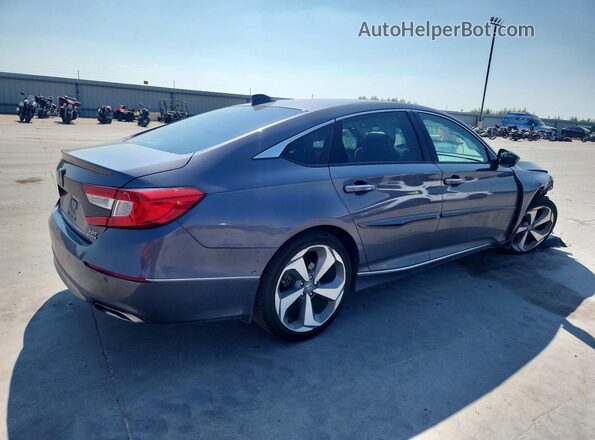 1HGCV2F96JA052620 2018 HONDA ACCORD Серый Задняя правая четверть
