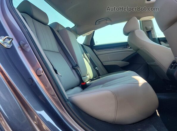 1HGCV2F96JA052620 2018 HONDA ACCORD Серый Вид задних сидений