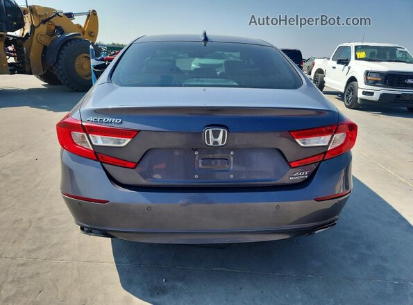 1HGCV2F96JA052620 2018 HONDA ACCORD Серый Вид сзади