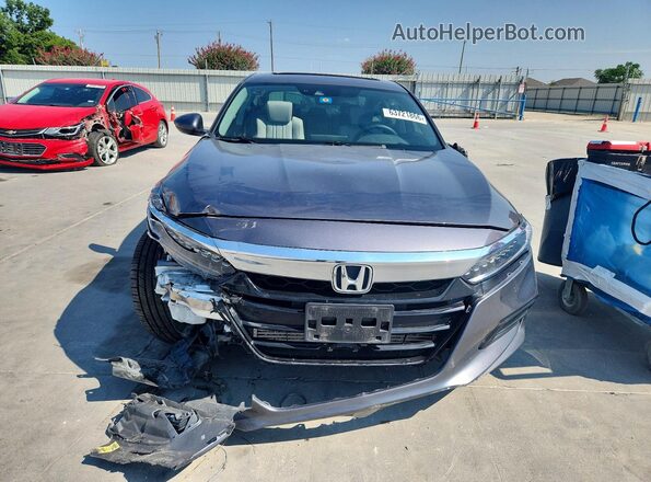 1HGCV2F96JA052620 2018 HONDA ACCORD Серый Вид спереди