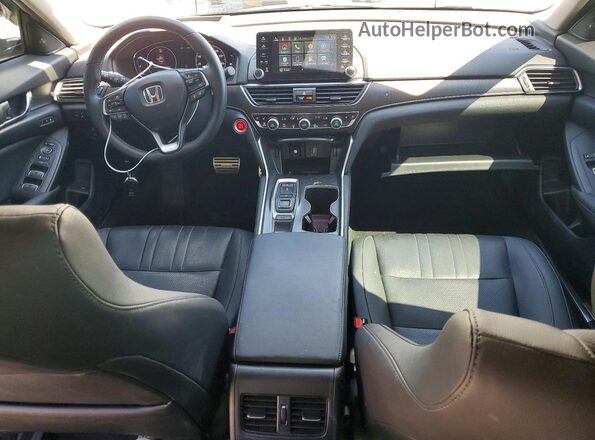 1HGCV2F96KA034538 2019 HONDA ACCORD Белый Вид панели приборов