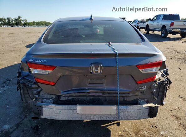 1HGCV2F96LA000892 2020 HONDA ACCORD Gray უკანა ხედი