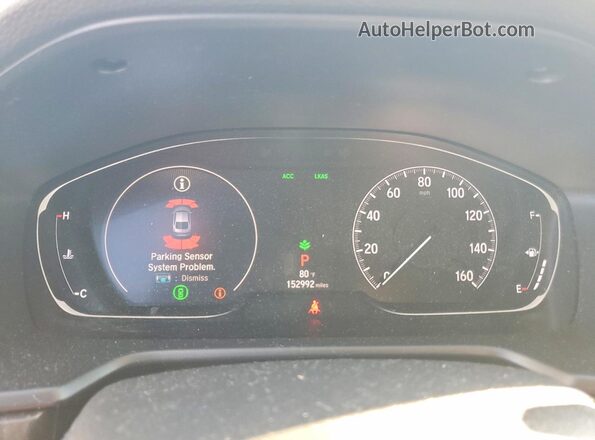 1HGCV2F96LA000892 2020 HONDA ACCORD Gray ხელსაწყოთა პანელის ხედი
