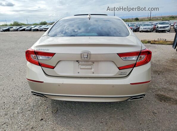 1HGCV2F96LA020706 2020 HONDA ACCORD Gold Вид ззаду