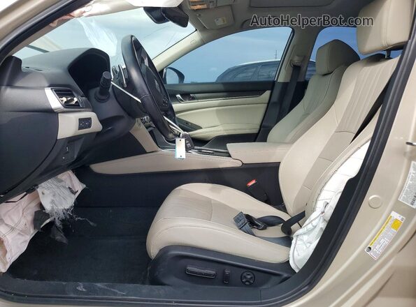 1HGCV2F96LA020706 2020 HONDA ACCORD Gold Вид салону спереду