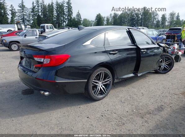 1HGCV2F96MA004782 2021 HONDA ACCORD Black Trasero derecho