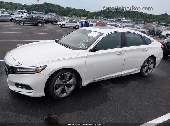 1HGCV2F97JA005225 2018 HONDA ACCORD White Вид спереду
