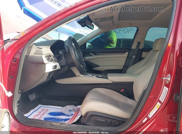 1HGCV2F97JA020730 2018 HONDA ACCORD Red Widok wnętrza z przodu