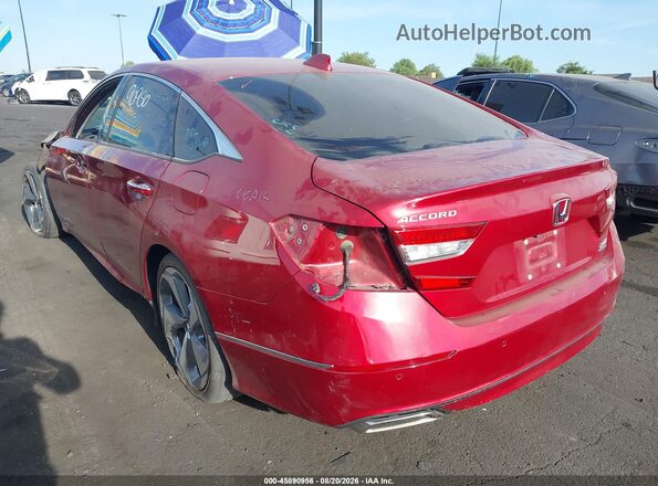 1HGCV2F97JA020730 2018 HONDA ACCORD Red Tył lewy