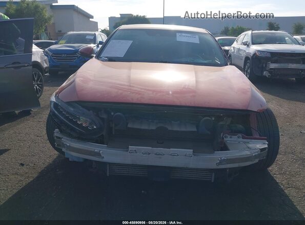 1HGCV2F97JA020730 2018 HONDA ACCORD Red Widok wnętrza z tyłu