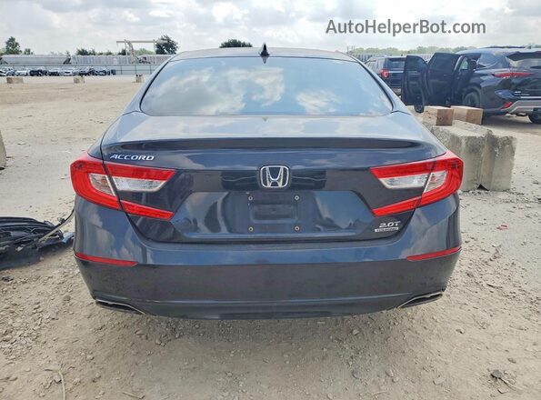 1HGCV2F97JA042114 2018 HONDA ACCORD Черный Вид сзади