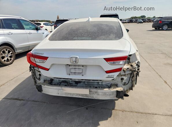 1HGCV2F97KA000494 2019 HONDA ACCORD White Вид ззаду