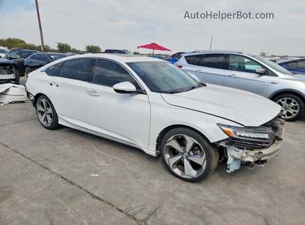 1HGCV2F97KA000494 2019 HONDA ACCORD White Передня права чверть