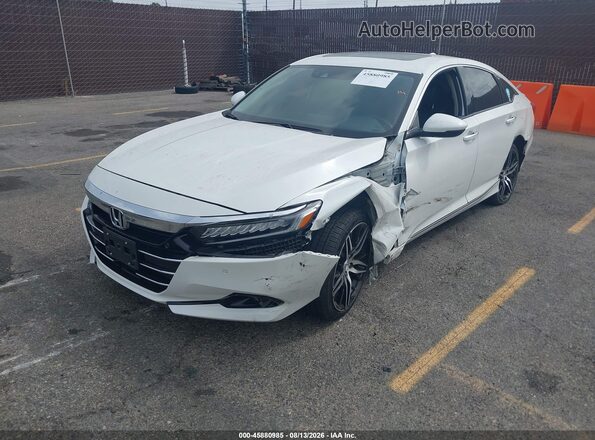 1HGCV2F97MA000031 2021 HONDA ACCORD White Vista tres cuartos delantera izquierda