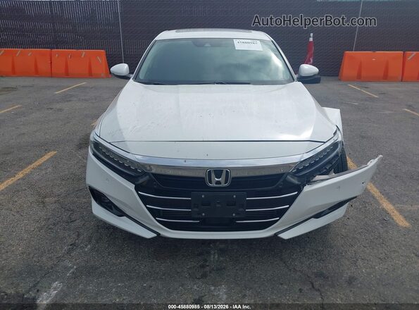 1HGCV2F97MA000031 2021 HONDA ACCORD White Vista del cuadro de instrumentos