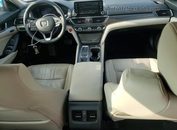 1HGCV2F99KA017636 2019 HONDA ACCORD White Вид панелі приладів