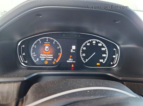 1HGCV2F99MA010933 2021 HONDA ACCORD White Vista del cuadro de instrumentos