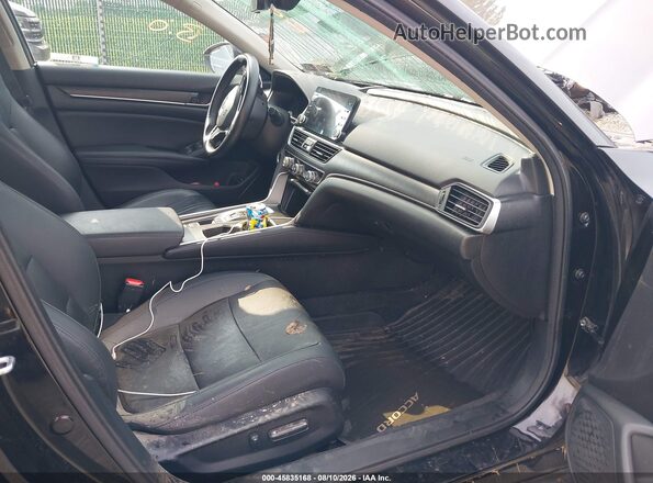 1HGCV2F99MA019437 2021 HONDA ACCORD Black Вид салону спереду
