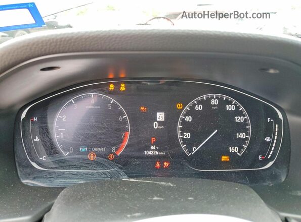 1HGCV2F99MA032401 2021 HONDA ACCORD Black Սարքավորումների վահանակի տեսք