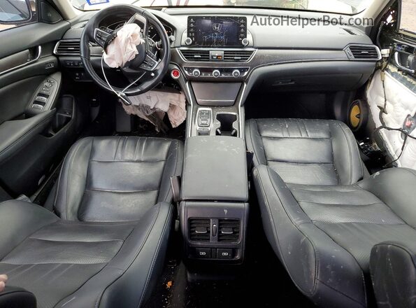 1HGCV2F99MA032401 2021 HONDA ACCORD Black Առջևի վահանակի տեսք