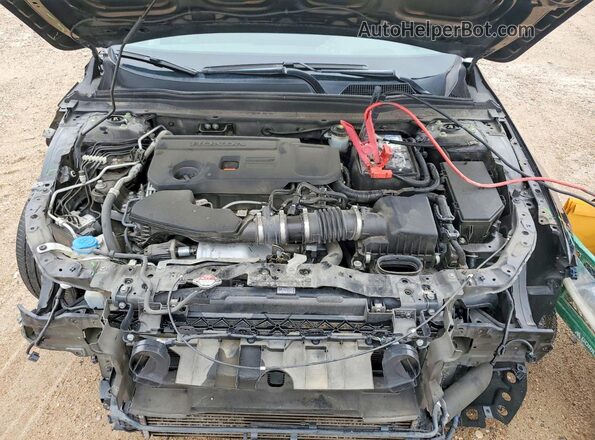1HGCV2F99MA032401 2021 HONDA ACCORD Black Սալոնի հետևի տեսք