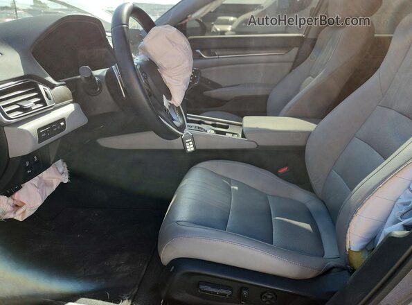 1HGCV2F9XJA019667 2018 HONDA ACCORD Gray Widok wnętrza z przodu