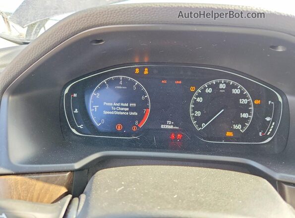 1HGCV2F9XJA019667 2018 HONDA ACCORD Gray Widok zestawu wskaźników