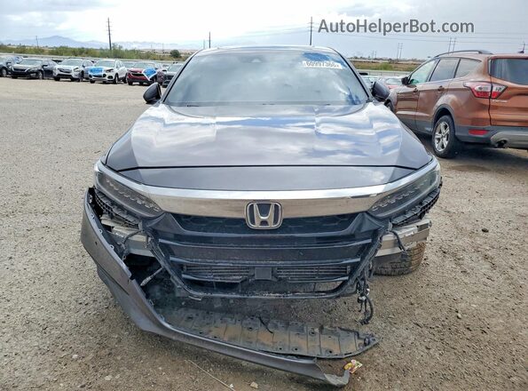 1HGCV2F9XJA036887 2018 HONDA ACCORD Charcoal Front view