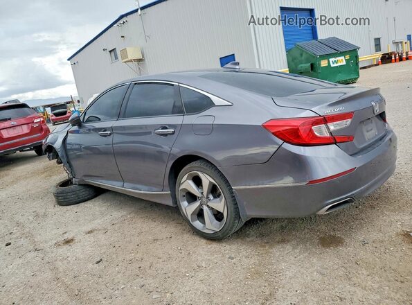 1HGCV2F9XJA036887 2018 HONDA ACCORD Charcoal Rear left
