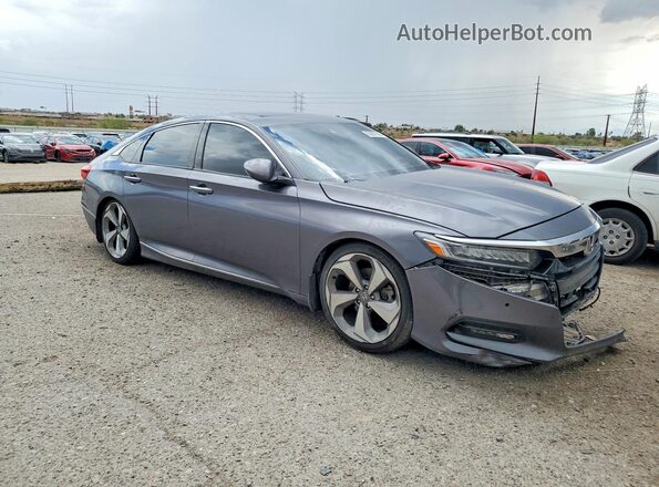 1HGCV2F9XJA036887 2018 HONDA ACCORD Charcoal Front right