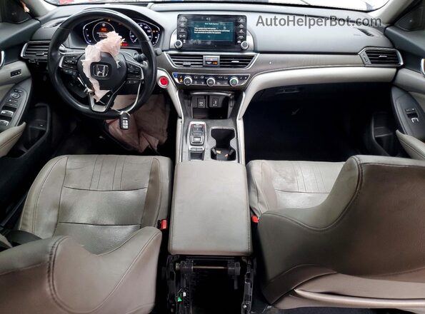 1HGCV2F9XJA036887 2018 HONDA ACCORD Charcoal Dashboard view