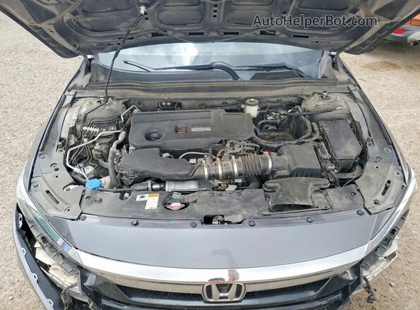 1HGCV2F9XJA036887 2018 HONDA ACCORD Charcoal Rear interior view