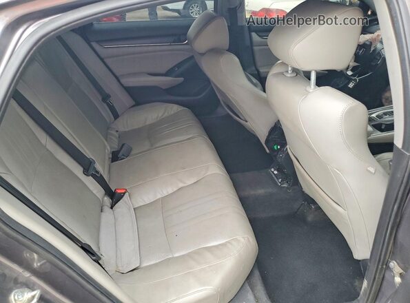 1HGCV2F9XJA036887 2018 HONDA ACCORD Charcoal Rear seats view