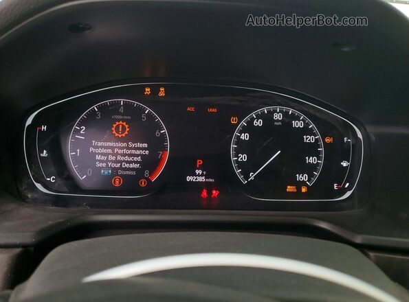 1HGCV2F9XLA005254 2020 HONDA ACCORD White ხელსაწყოთა პანელის ხედი