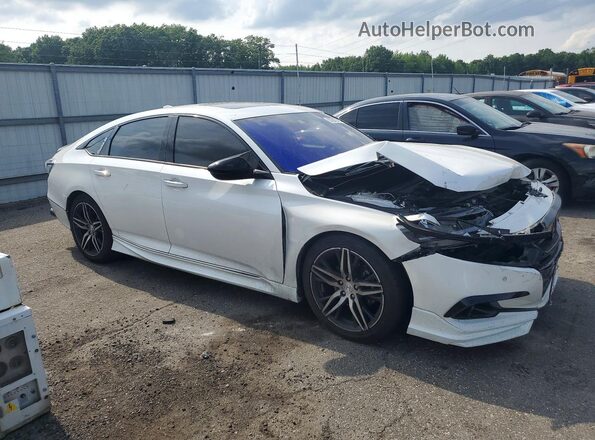 1HGCV2F9XMA012044 2021 HONDA ACCORD White Przód prawy