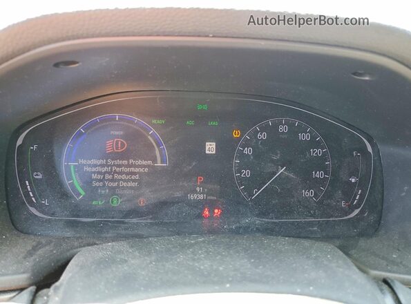 1HGCV3F10JA001694 2018 HONDA ACCORD Black Вид щитка приладів