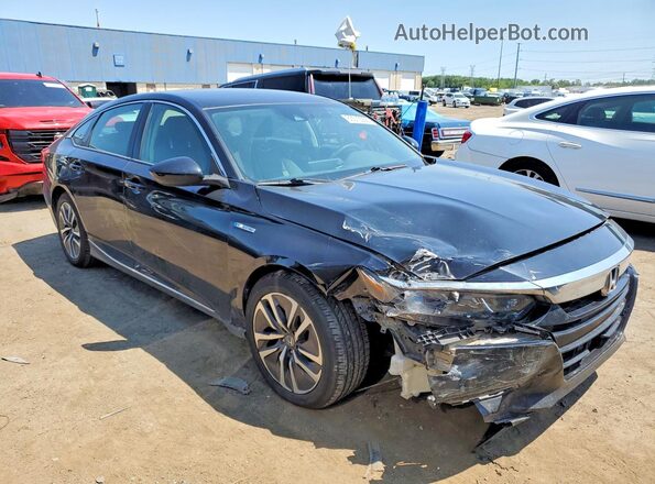 1HGCV3F10JA001694 2018 HONDA ACCORD Black Передня права чверть