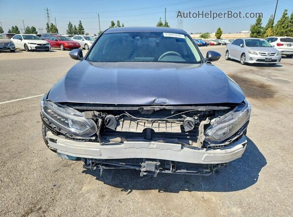 1HGCV3F11MA002969 2021 HONDA ACCORD Gray წინა ხედი