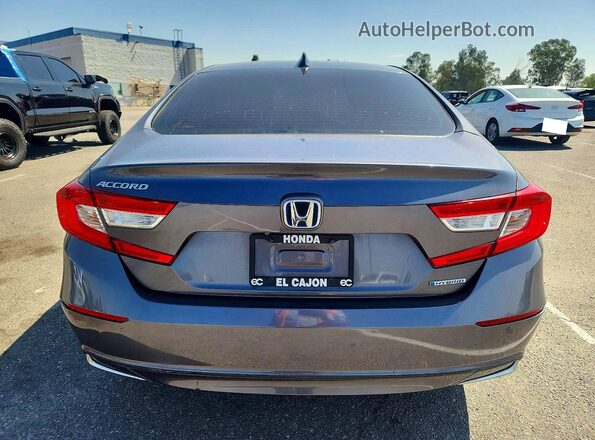1HGCV3F11MA002969 2021 HONDA ACCORD Gray უკანა ხედი