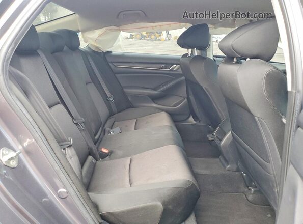 1HGCV3F12KA004436 2019 HONDA ACCORD Gray Вид задніх сидінь