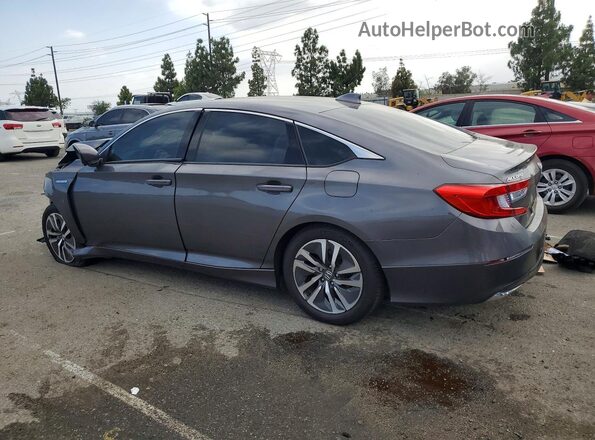 1HGCV3F12KA004436 2019 HONDA ACCORD Gray Задня ліва чверть