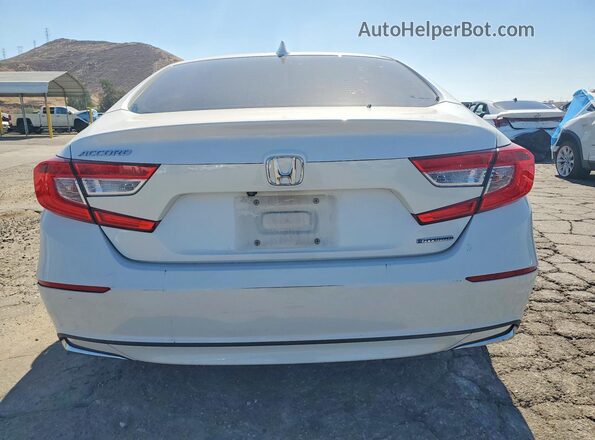 1HGCV3F12LA007502 2020 HONDA ACCORD White Вид ззаду