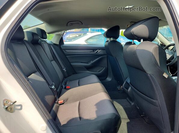 1HGCV3F13KA000394 2019 HONDA ACCORD White Вид задніх сидінь